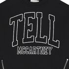 Girls Black Logo Sweatshirt, 2, hi-res