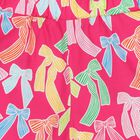 Girls Pink Bow Shorts, 1, hi-res