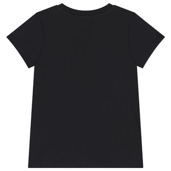 Girls Black Logo T-Shirt