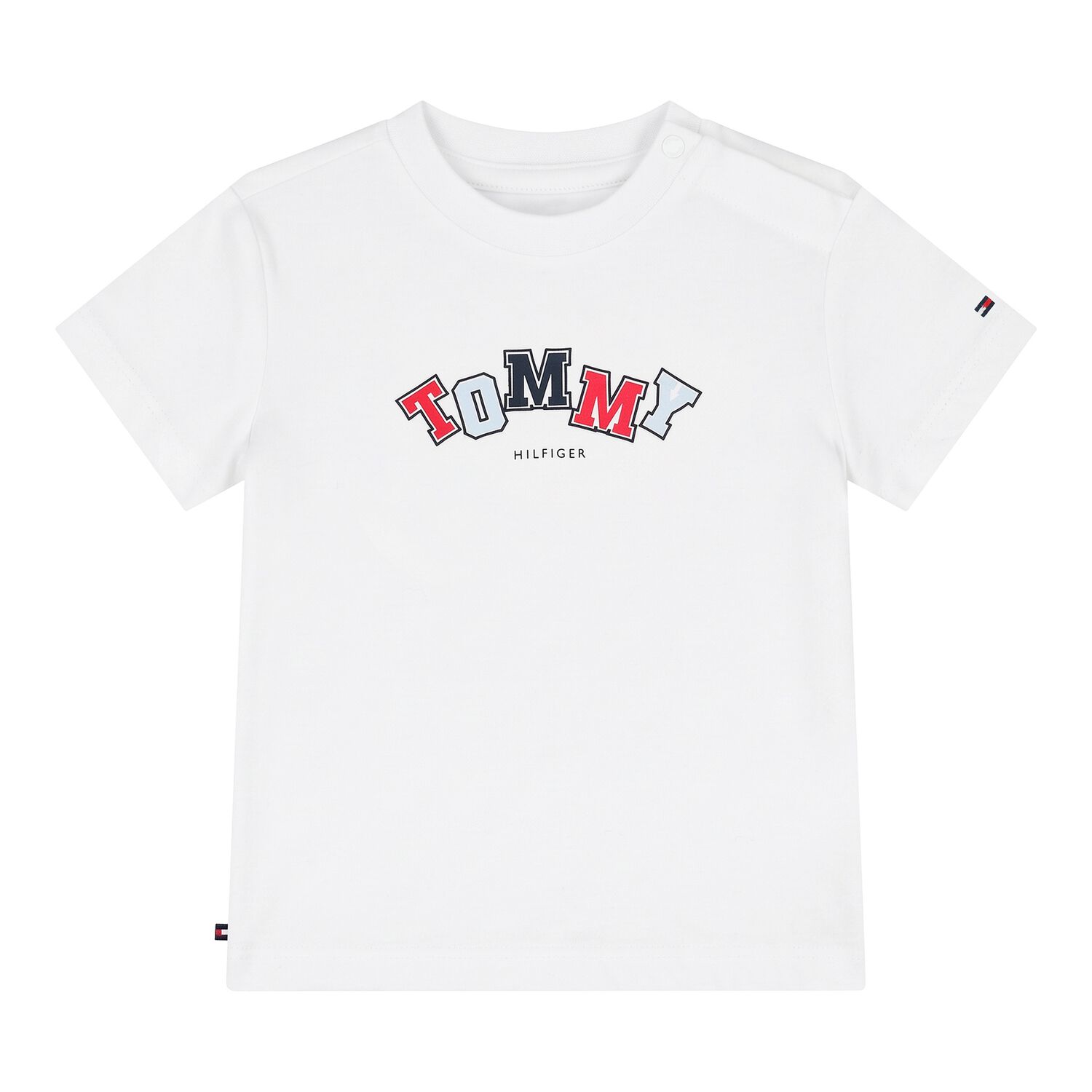 Baby Boys White Logo T-Shirt, 3, hi-res