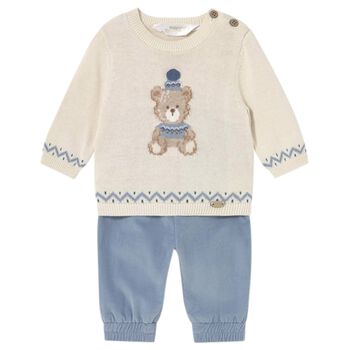 Baby Boys Blue & Ivory Tracksuit