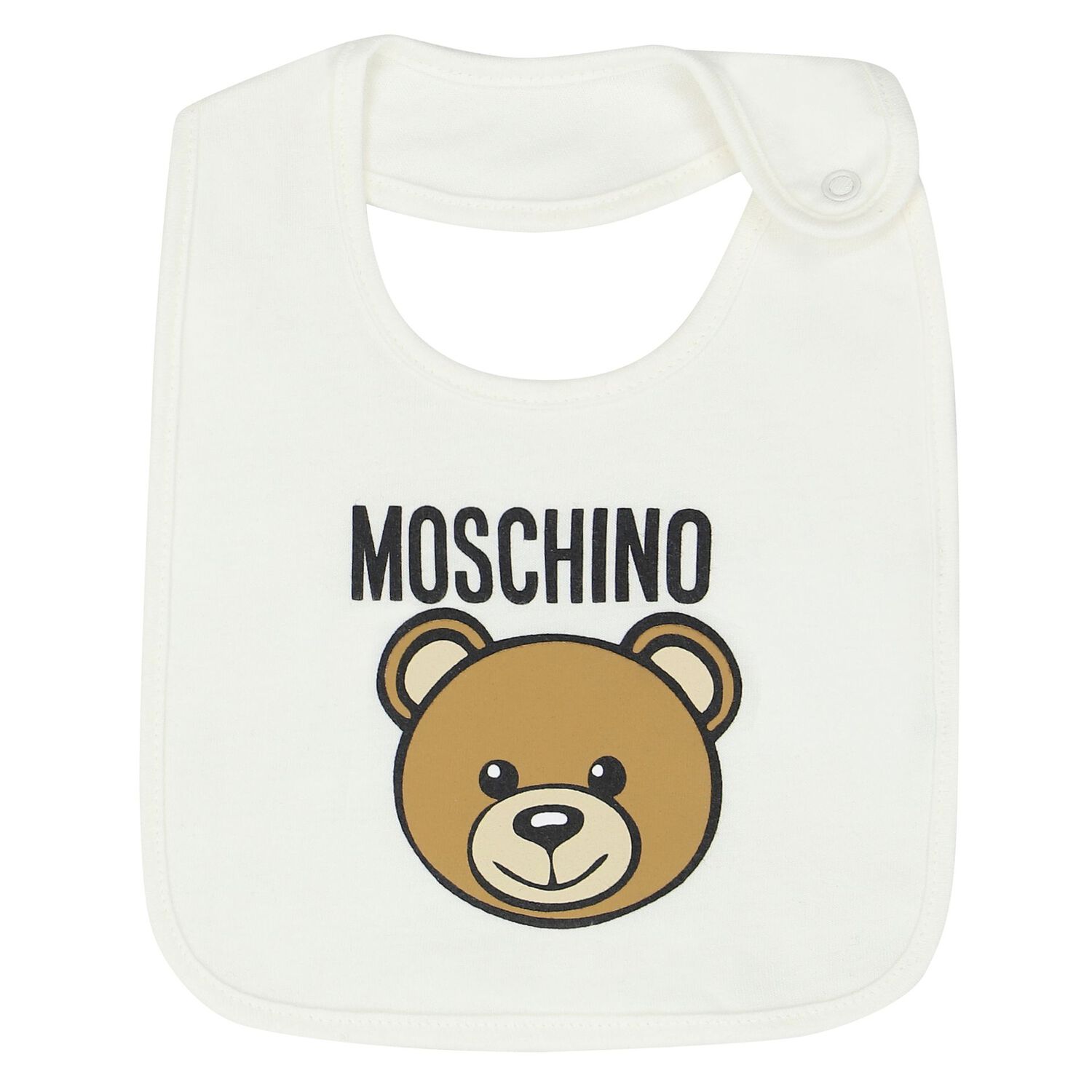 Ivory Teddy Bear Logo Hat & Bib Baby Gift Set, 1, hi-res image number null