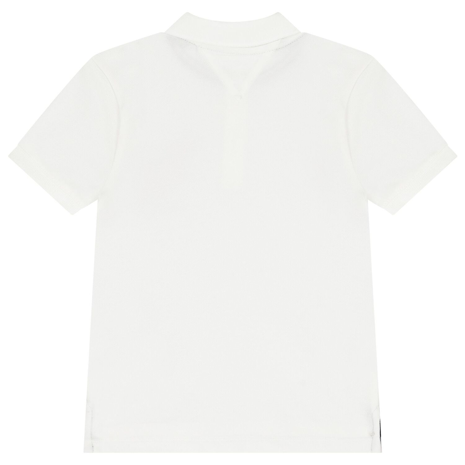 Boys White Logo Polo Shirt, 2, hi-res