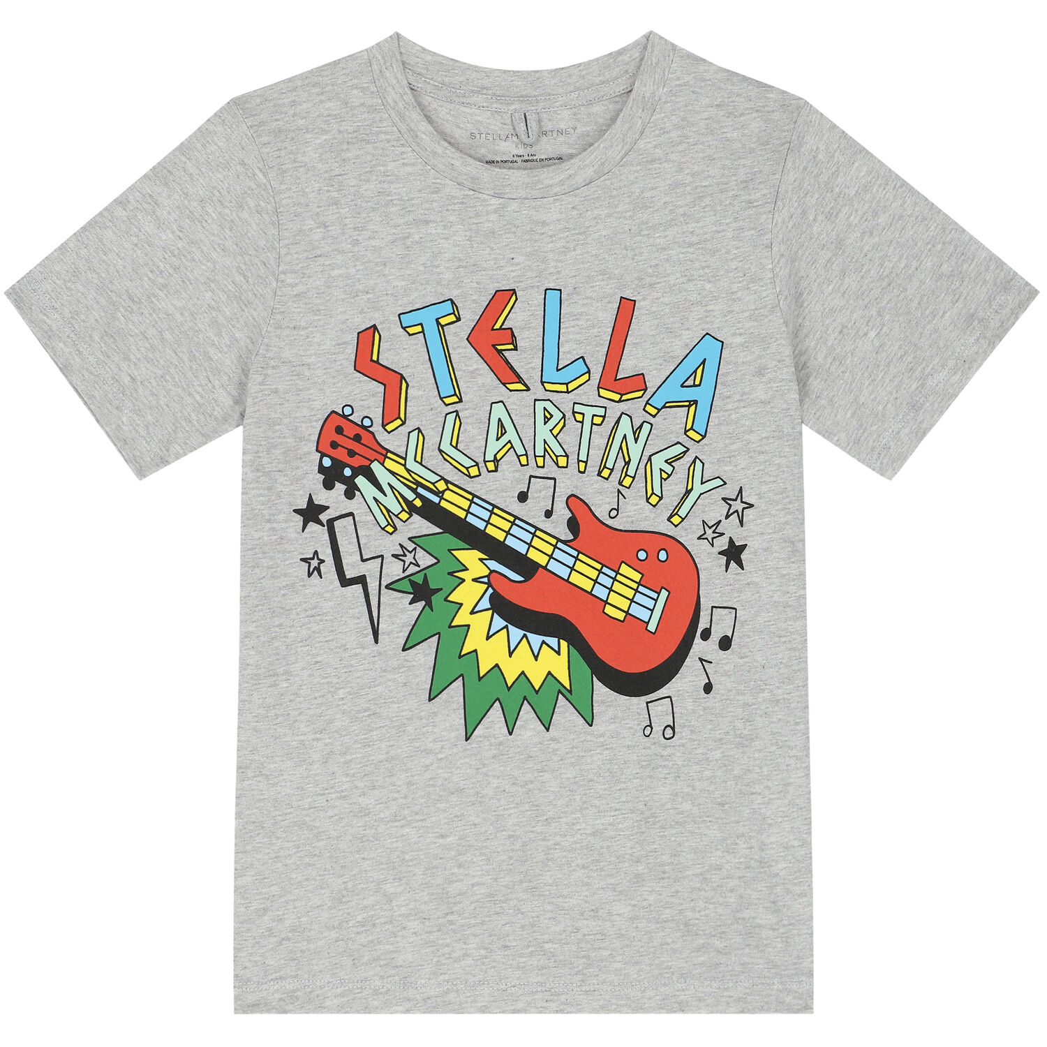 تيشيرت بالشعار باللون الرمادى للاولاد, 1, hi-res