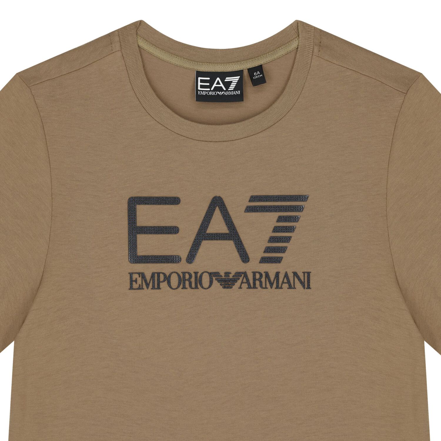 Boys Beige Logo T-Shirt, 3, hi-res