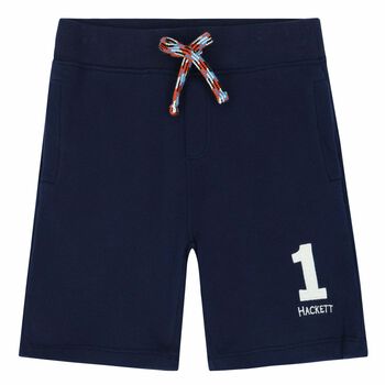 Boys Navy Logo Shorts