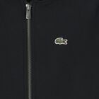 Black Logo Hooded Zip Up Top, 1, hi-res