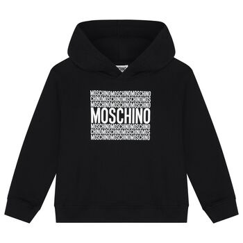 Moschino توب أولاد هودي باللون الأسود, 1 توب أولاد هودي باللون الأسود