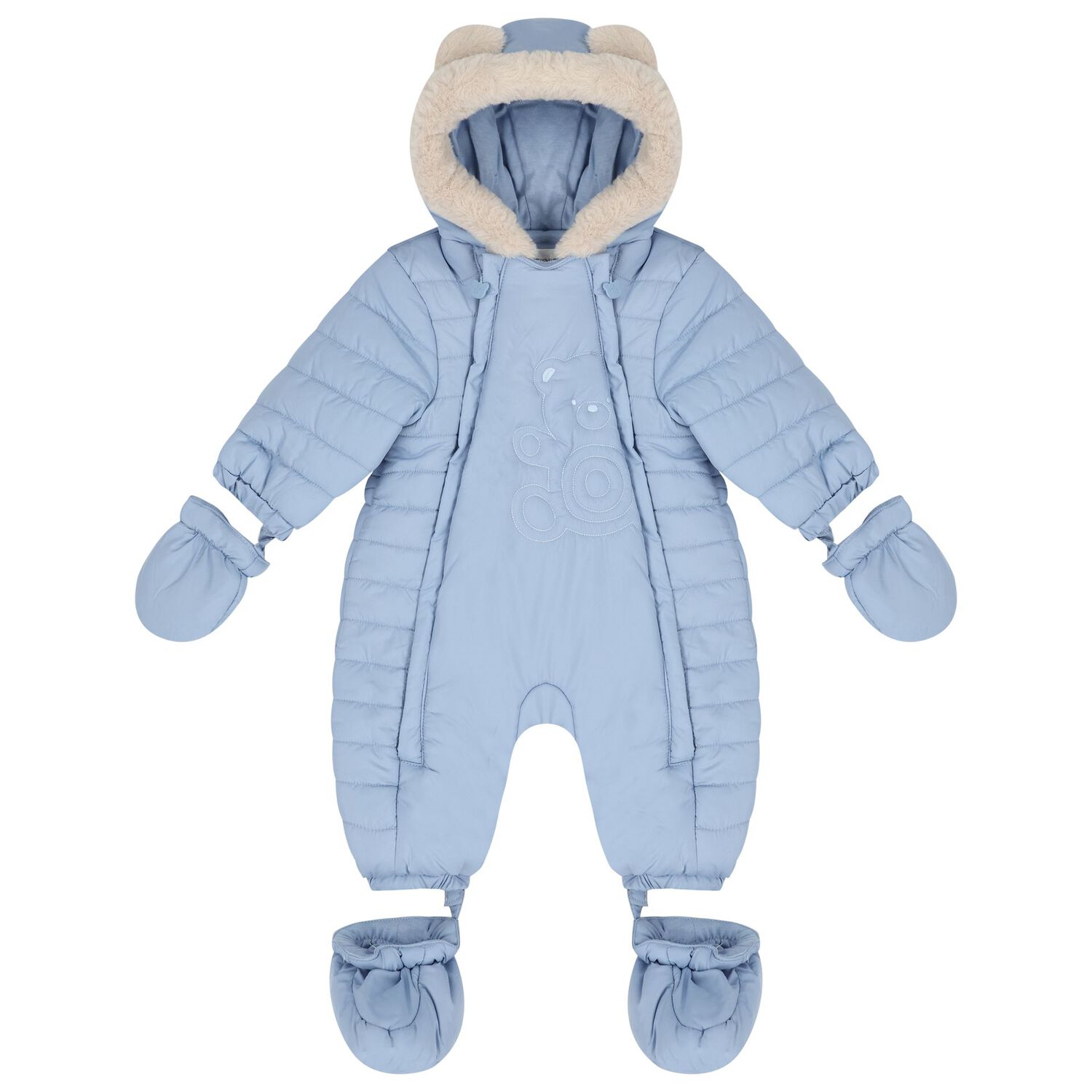 Baby Boys Logo Teddy Bear Snowsuit, 3, hi-res image number null