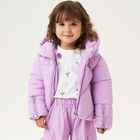 Girls White Floral Long Sleeve Top, 1, hi-res