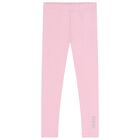 Girls Pink Logo Leggings Set, 1, hi-res