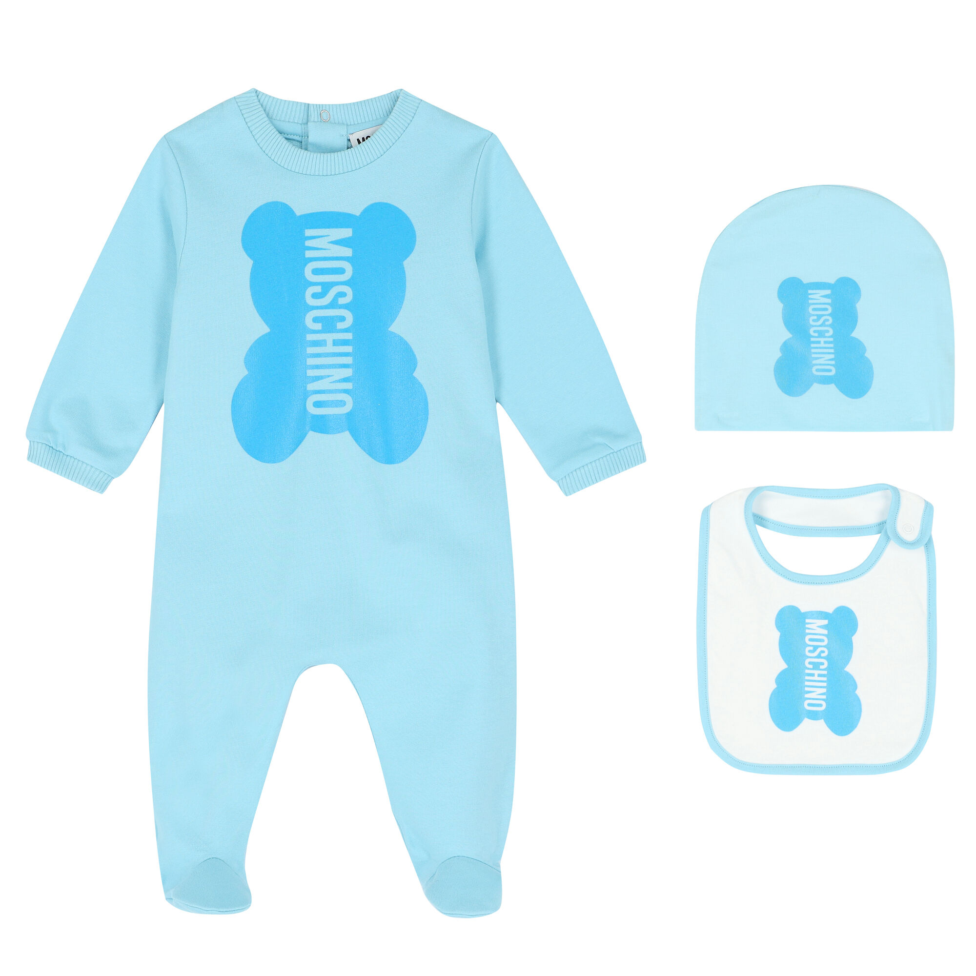 Moschino baby grow shop blue
