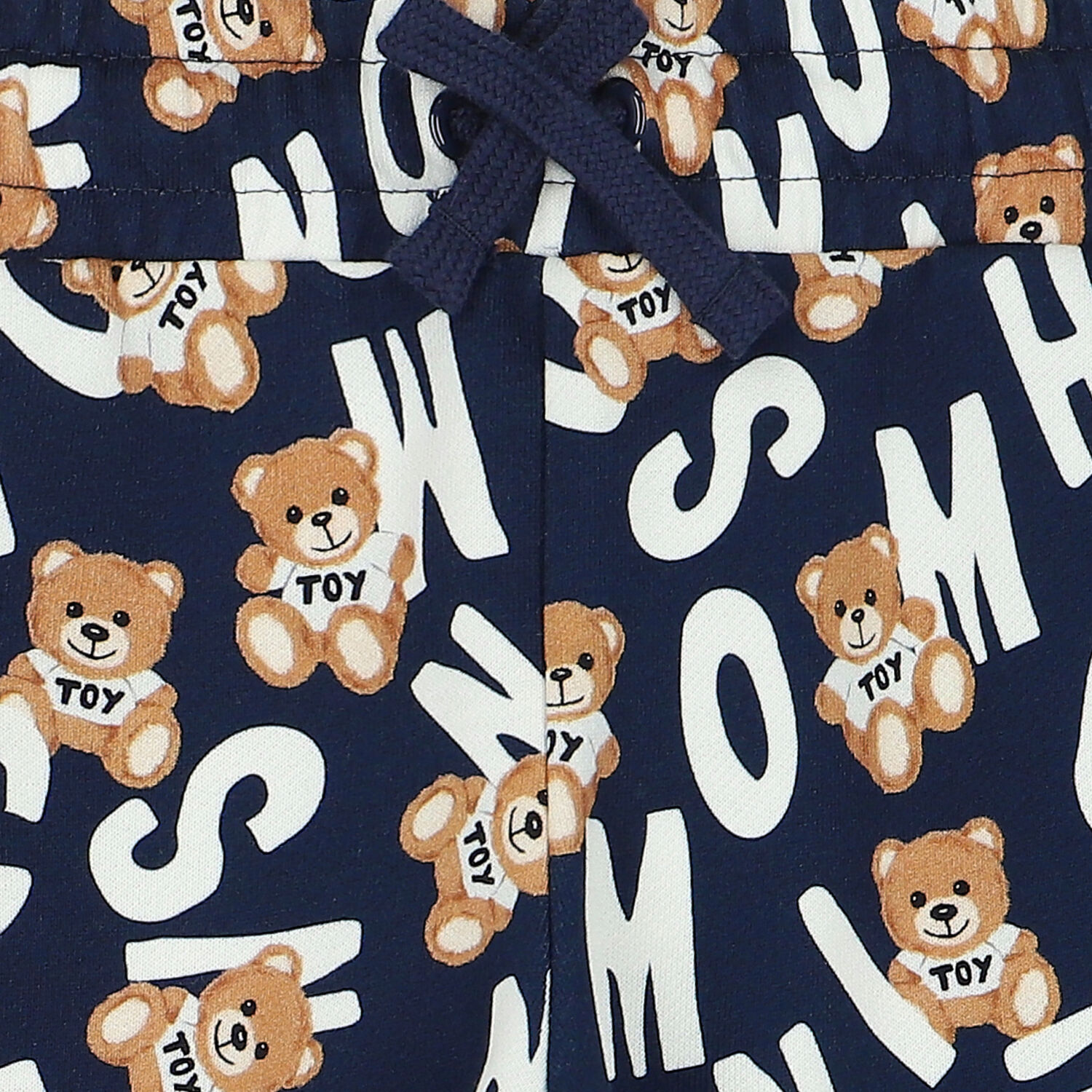 Boys Navy Teddy Logo Shorts, 1, hi-res image number null