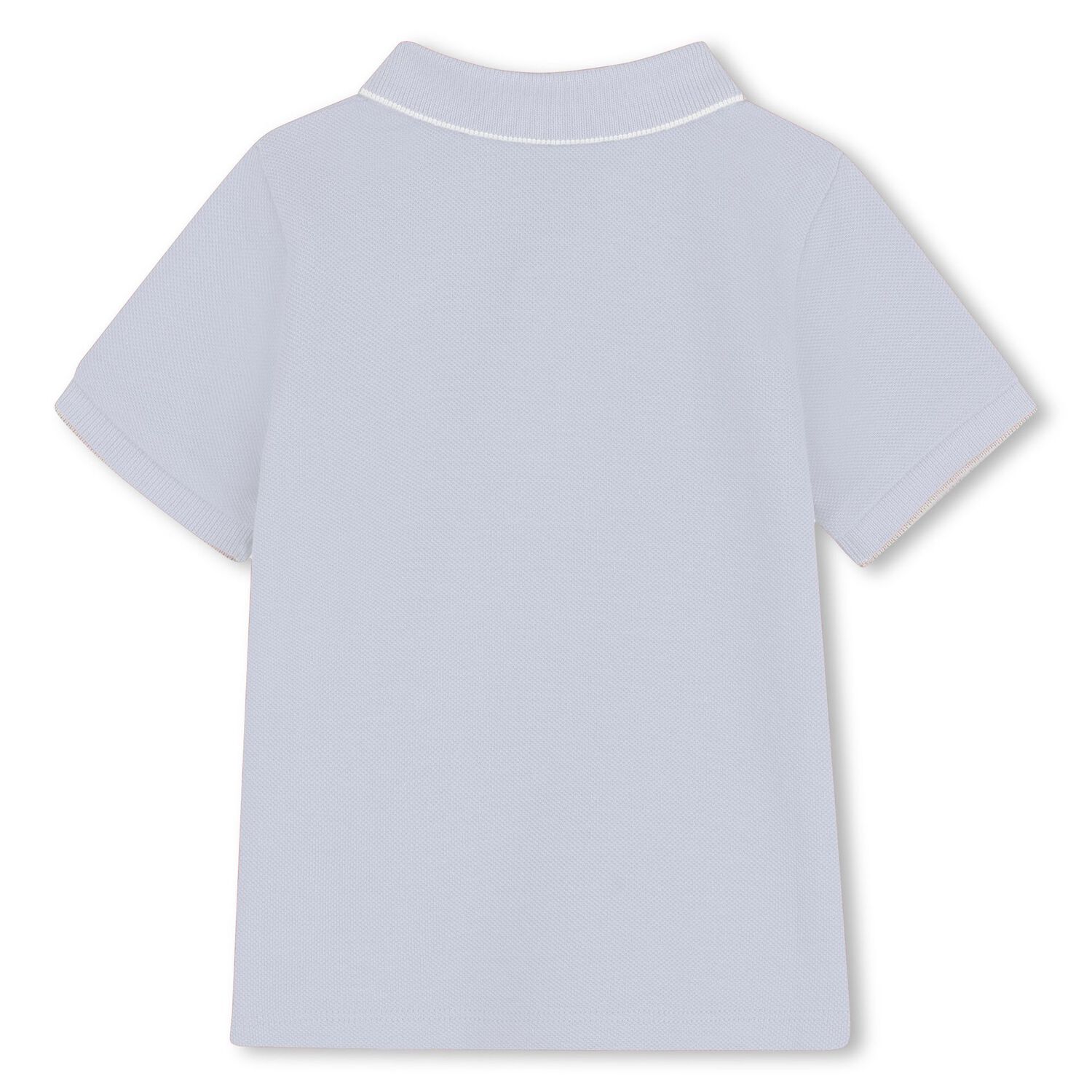 قميص اطفال بولو بالشعار باللون الازرق للاولاد, 6, hi-res