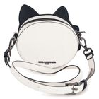 Girls White Embellished Choupette Handbag, 1, hi-res