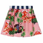 Girls Pink Printed Skirt, 1, hi-res