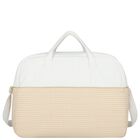 White & Gold Logo Baby Changing Bag ( 42cm ), 1, hi-res