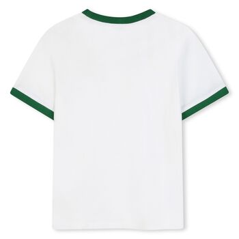 Boys Ivory Elephant Logo T-Shirt