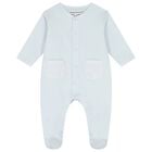 Baby Boys Blue Logo Babygrow Set, 4, hi-res