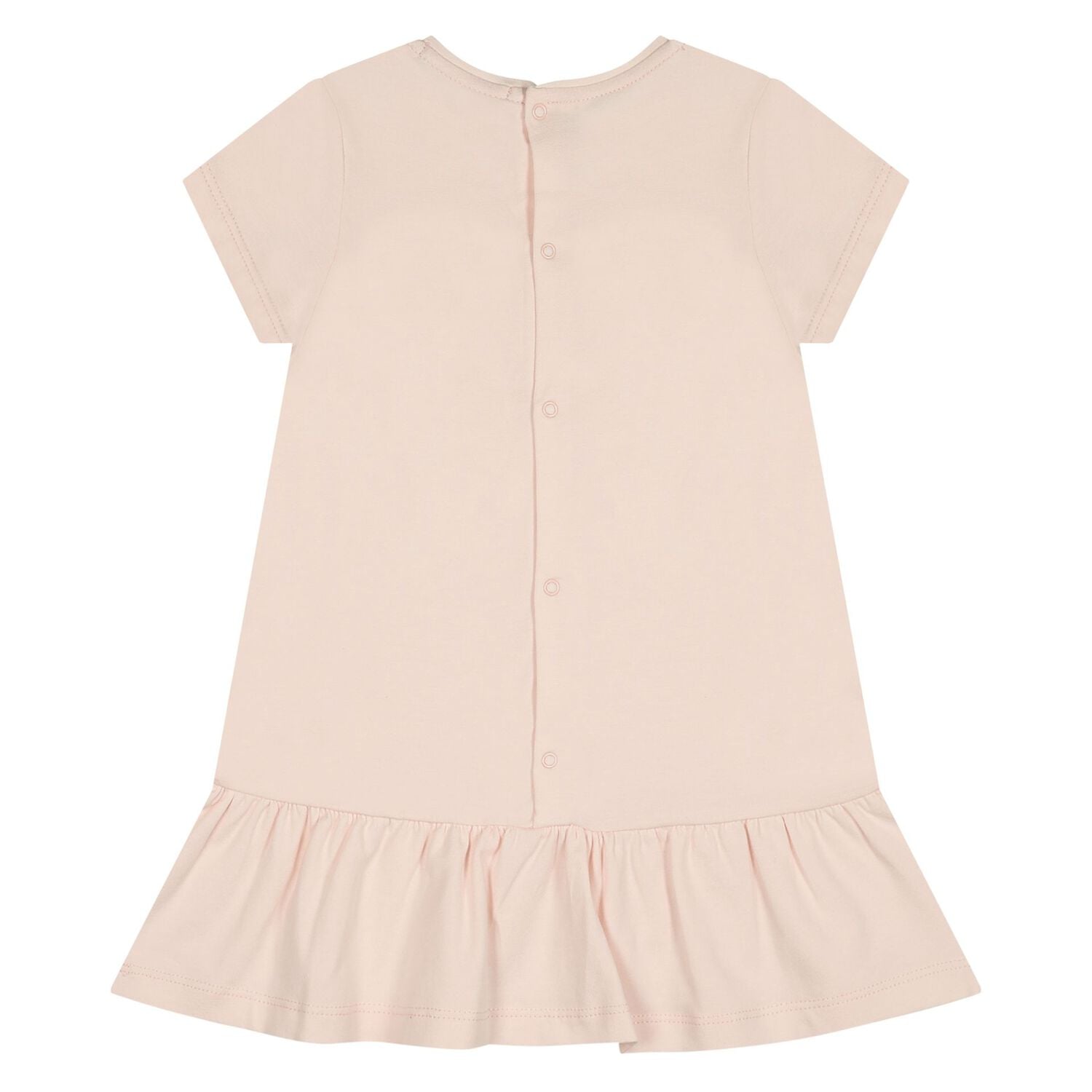 Younger Girls Pink Faux Fur Teddy Bear Dress, 3, hi-res