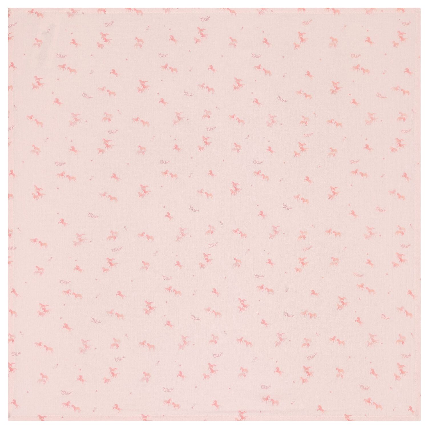 طقم هدايا من قماش موسلين بشعار باللون العاجي والوردي للبنات الصغار, 1, hi-res