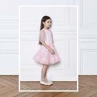 Girls Pink Embellished Tops, 1, hi-res