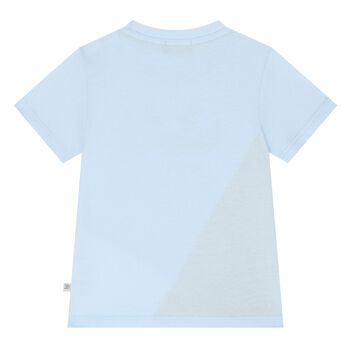 Younger Boys Blue Logo T-Shirt