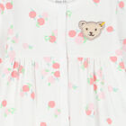 Baby Girls White Cherry Babygrow, 1, hi-res