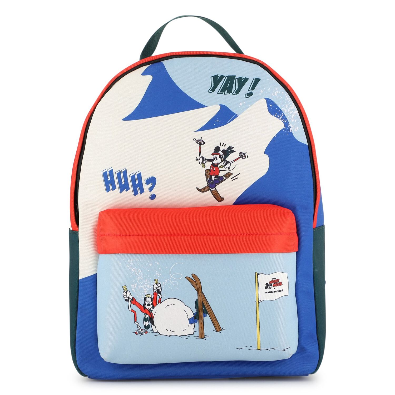 Boys Ivory, Blue & Red Mickey Mouse Disney Backpack ( 36CM ), 1, hi-res