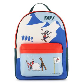 Boys Ivory, Blue & Red Mickey Mouse Disney Backpack ( 36CM )