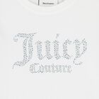 Girls White Crystal Embellished Diamant&eacute; Logo T-Shirt, 1, hi-res