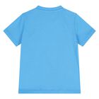 Younger Boys Blue Logo T-Shirt, 1, hi-res