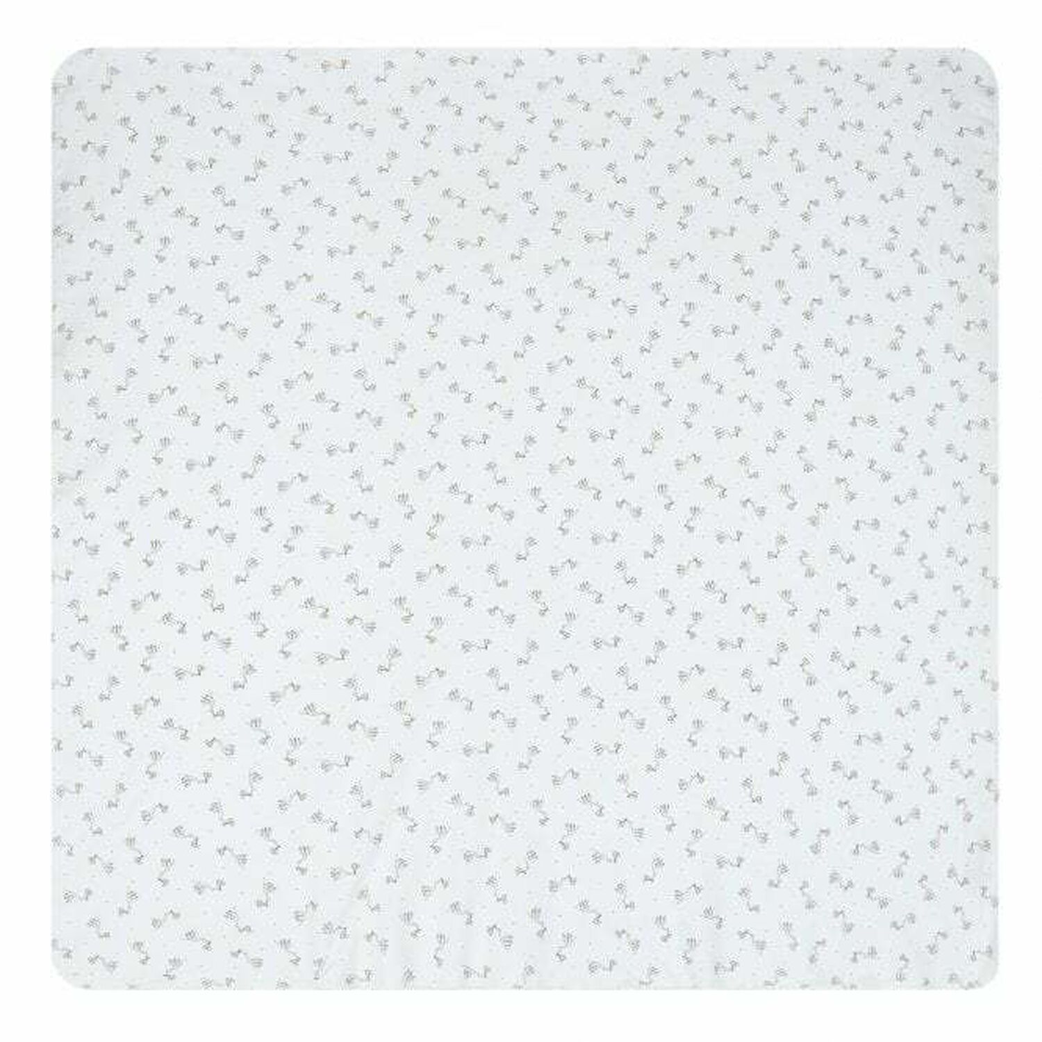 Baby White & Grey Stork Print Blanket, 2, hi-res