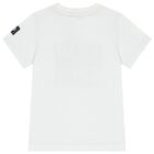 Boys Beige Logo T-Shirt, 1, hi-res