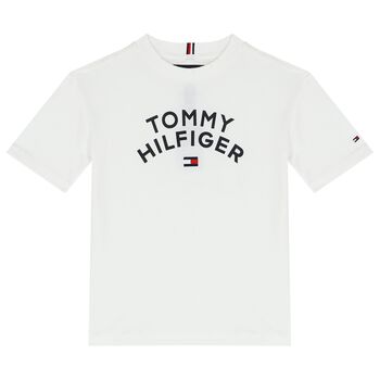 Boys White Logo T-Shirt