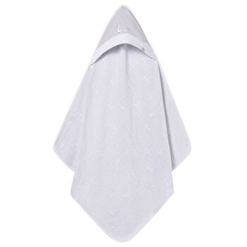 White  & Grey Hooded Towel