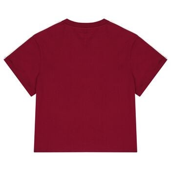 Boys Burgundy Logo T-Shirt