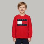 Boys Red Logo Sweatshirt, 2, hi-res