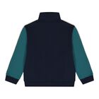 Boys Green & Navy Blue Tracksuit Set ( 3 Piece ), 1, hi-res