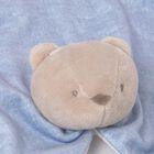 Baby Boys Blue & Beige Doudou Comforter, 2, hi-res