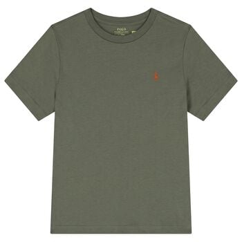 Boys Green Logo T-Shirt 