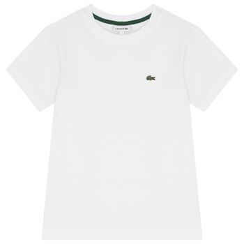 Boys White Logo T-Shirt