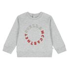 Younger Boys Grey Logo Sweatshirt, 1, hi-res