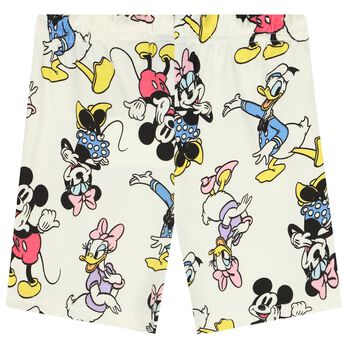 Girls Ivory Disney Shorts