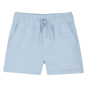 Younger Boys Blue Logo Swim Shorts