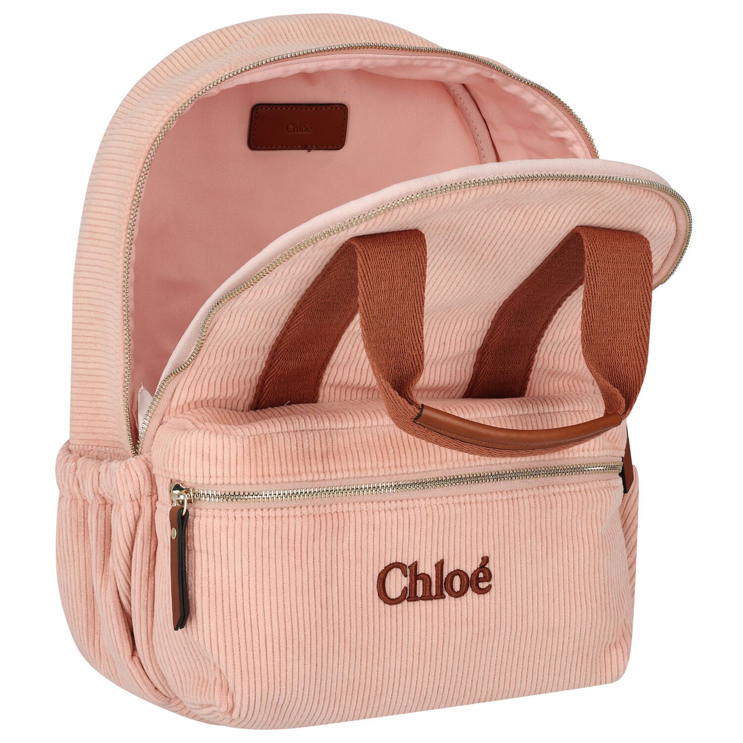 Girls Pink Logo Backpack, 1, hi-res image number null