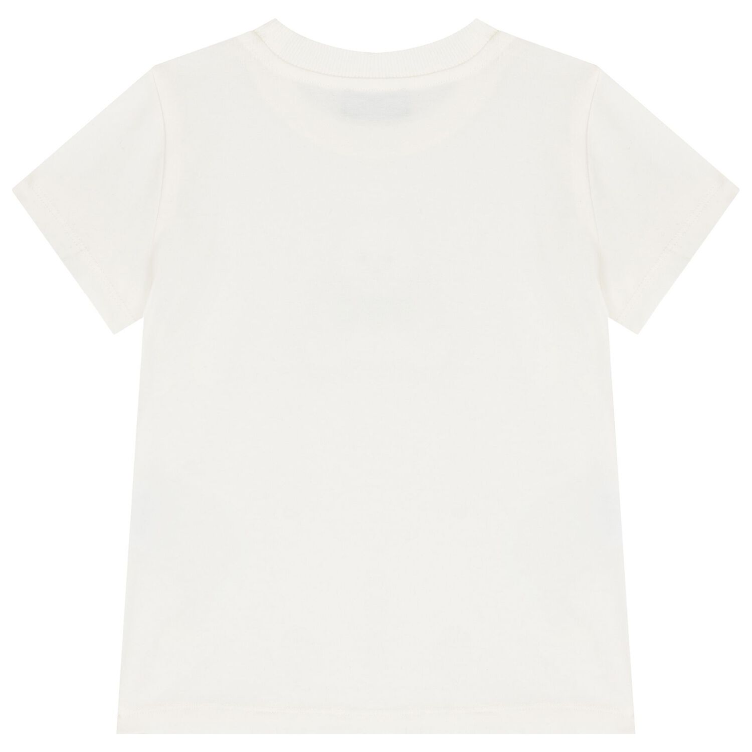 Girls White Teddy Bear Logo T-Shirt, 1, hi-res image number null