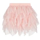 Girls Pink Glitter Ruffle Tulle Skirt, 2, hi-res