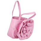 Girls Pink Flower Bag, 2, hi-res