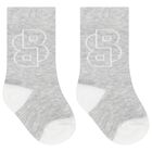 Younger Boys Blue, Navy & Grey Socks ( 3-Pack ), 2, hi-res